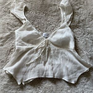 La Hearts by Pacsun Textured Sleeveless flowy Blouse tank